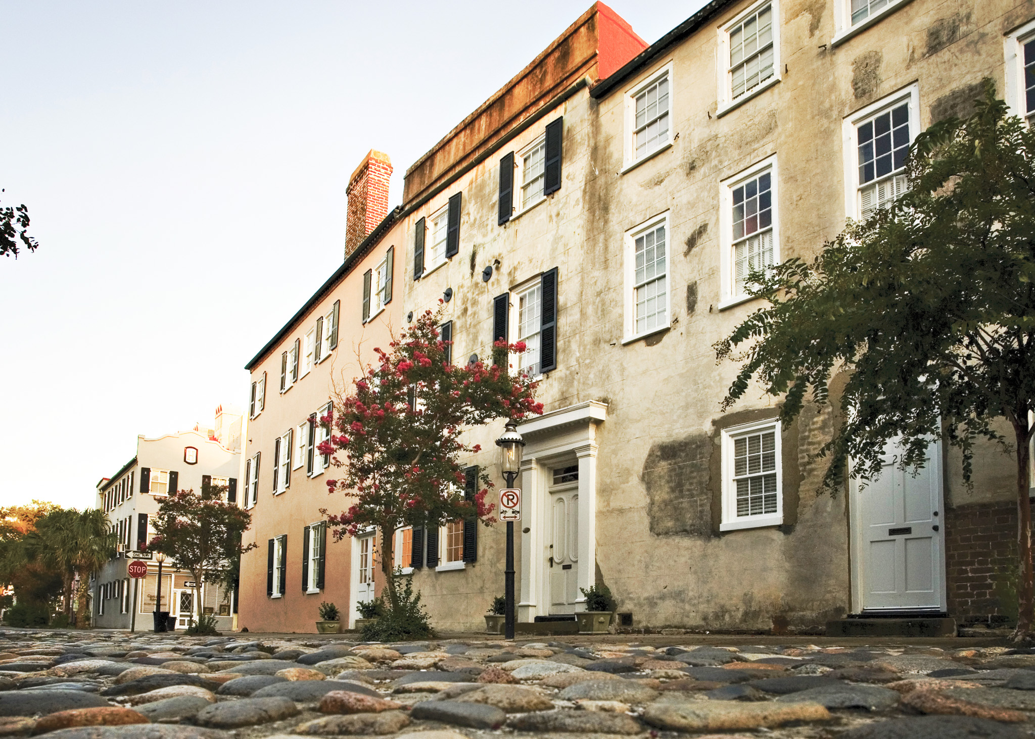 Cobblestone downtown Charleston