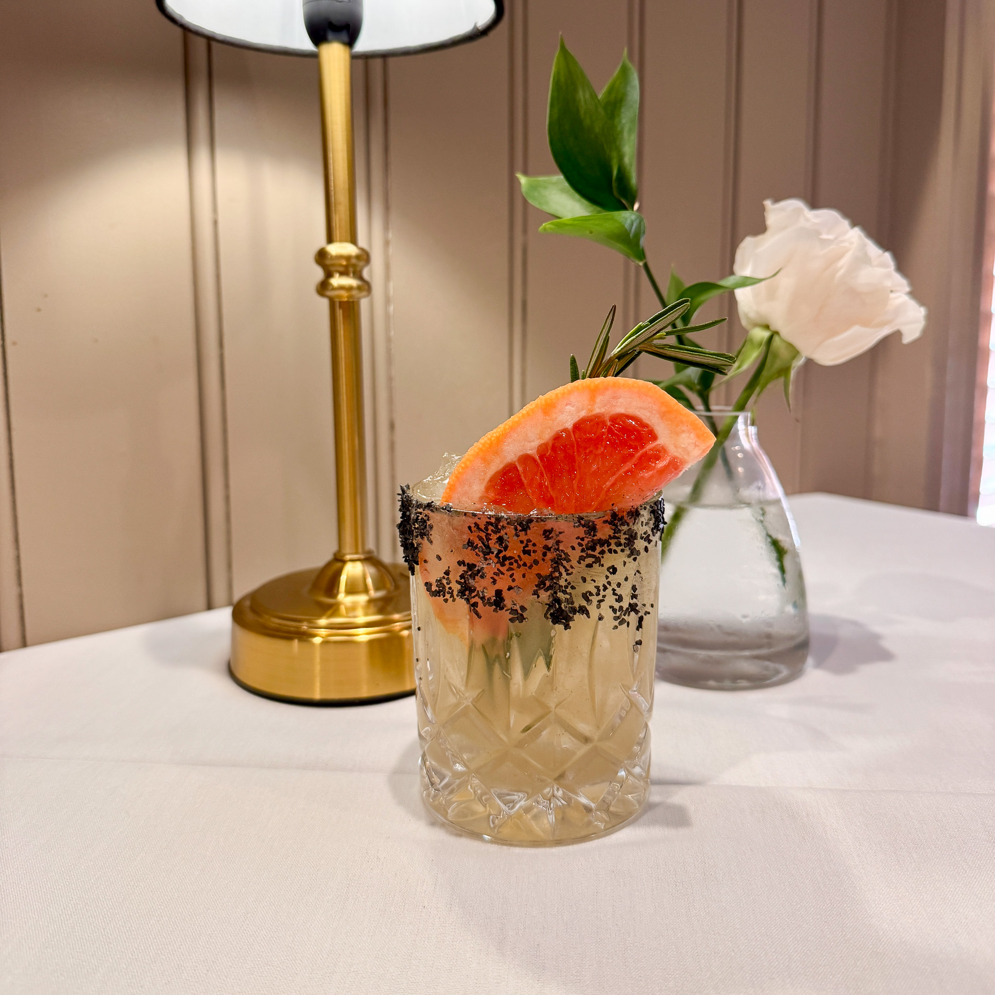 Midnight on King cocktail at Circa 1886 Restaurant