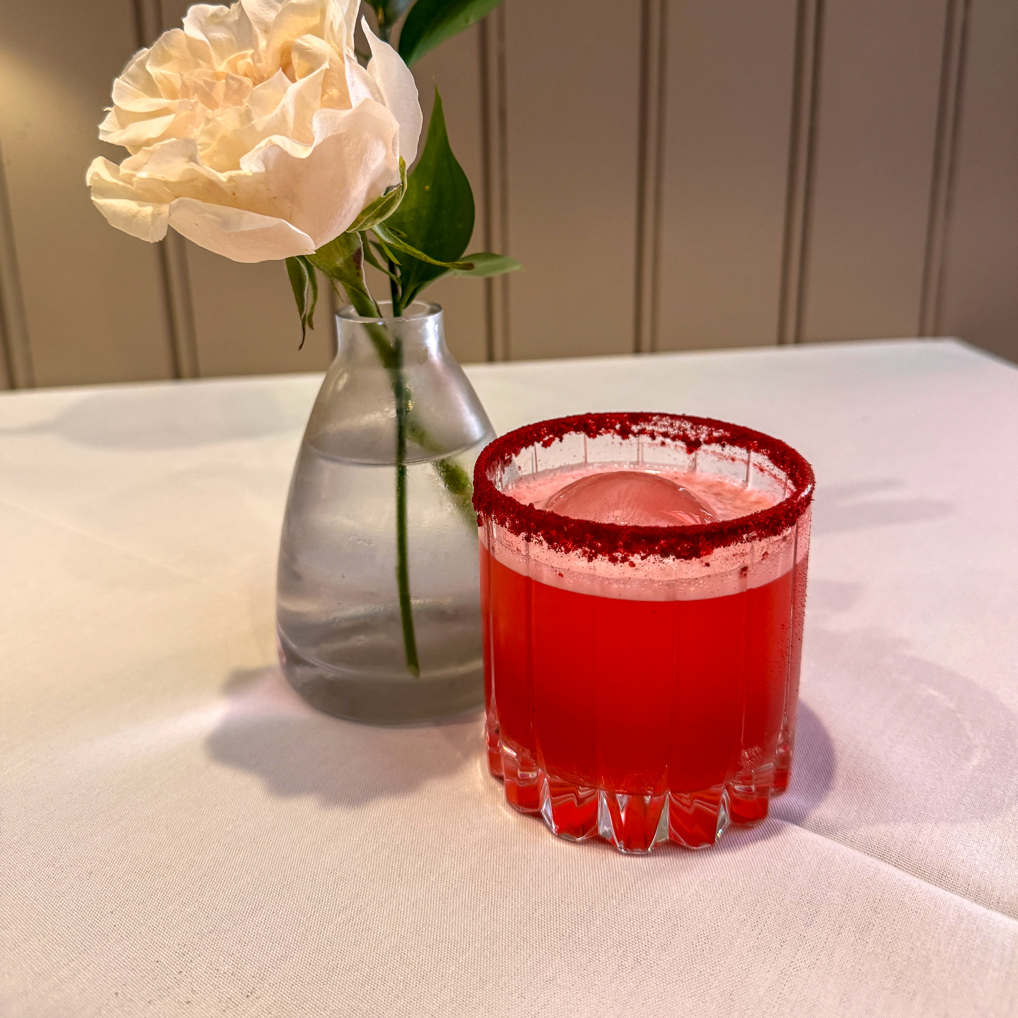 LE FRAISE ROYAL spring cocktail at Circa 1886 Restaurant